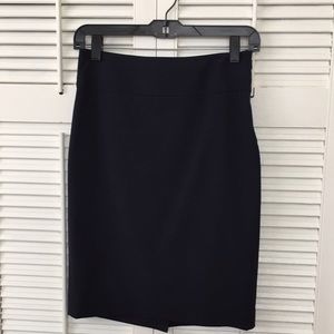 Navy pencil skirt